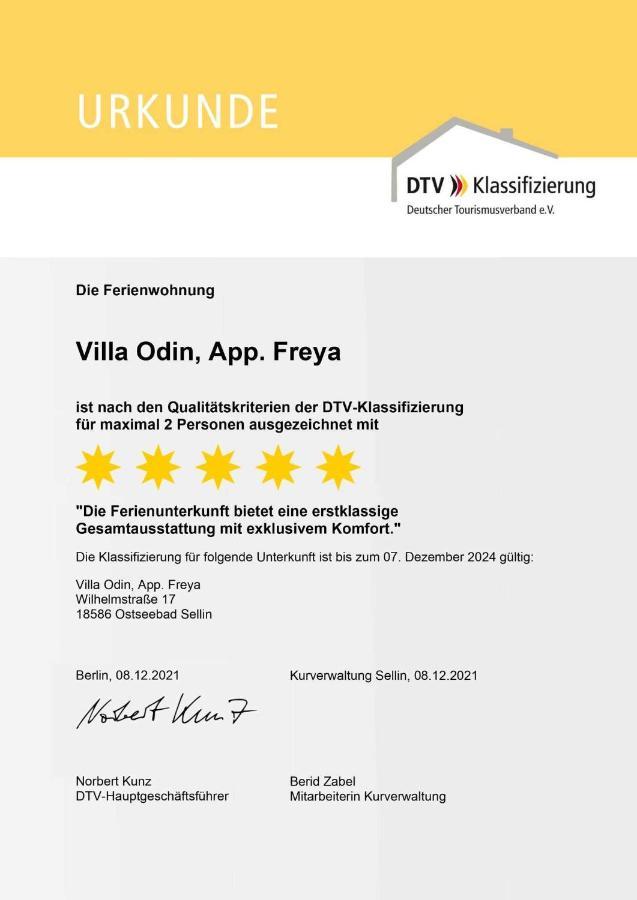 Villa Odin Freya Sellin  Exteriör bild